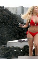 OLIVIA BUCKLAND and CARA DE LA HOYDE in Bikinis at Blue Lagoon Spa in Iceland 03/12/2017