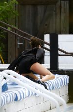 OLIVIA CULPO at Her Hotel Pool in Miami 03/13/2017