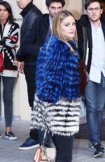 OLIVIA PALEMO Arrives at Royal Monceau Hotel in Paris 03/02/2017