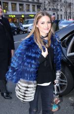 OLIVIA PALEMO Arrives at Royal Monceau Hotel in Paris 03/02/2017