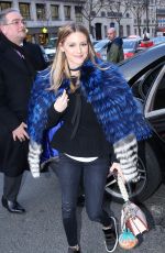 OLIVIA PALEMO Arrives at Royal Monceau Hotel in Paris 03/02/2017