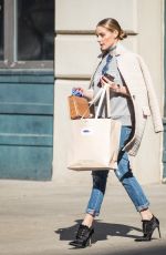 OLIVIA PALERMO Out and About in New York 03/09/2017