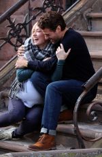 OLIVIA WILDE and Oscar Isaac on the Set of Life Itself in New York 03/21/2017