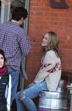 OLIVIA WILDE and Oscar Isaac on the Set of Life Itself in New York 03/29/2017
