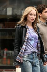 OLIVIA WILDE and Oscar Isaac on the Set of Life Itself in New York 03/30/2017