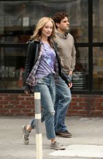 OLIVIA WILDE and Oscar Isaac on the Set of Life Itself in New York 03/30/2017