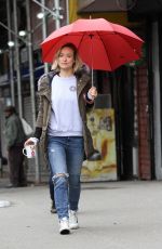 OLIVIA WILDE at Life Itself Set in New York 03/24/2017
