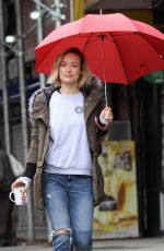 OLIVIA WILDE at Life Itself Set in New York 03/24/2017