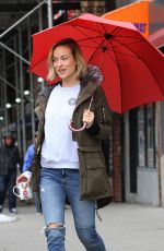 OLIVIA WILDE at Life Itself Set in New York 03/24/2017