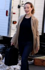 OLIVIA WILDE on the Set of Life Itself in New York 03/20/2017