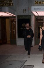 PAMELA ANDERSON and Tony Gomez Leaves Manko Restaurant in Paris 03/29/2017