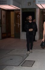 PAMELA ANDERSON and Tony Gomez Leaves Manko Restaurant in Paris 03/29/2017