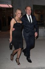 PAMELA ANDERSON and Tony Gomez Leaves Manko Restaurant in Paris 03/29/2017