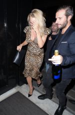 PAMELA ANDERSON Leavec Costes Hotel in Paris 03/18/2017