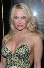 PAMELA ANDERSON Leaves Hotel Costes Restaurant in Paris 03/04/2017