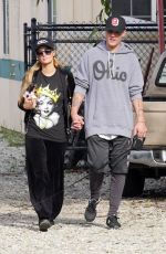 PARIS HILTON Walks Her Dog in Coldwater Canyon 03/02/2017