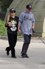PARIS HILTON Walks Her Dog in Coldwater Canyon 03/02/2017