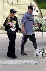 PARIS HILTON Walks Her Dog in Coldwater Canyon 03/02/2017