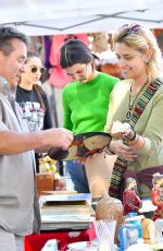 PARIS JACKSON and KENDALL JENNER Shopping at a Flea Market in Los Angeles 03/26/2017