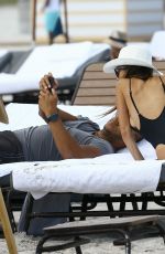 PAZ CORNU in Swimsuit on the Beach in Miami 03/26/2017