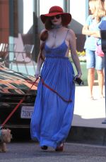 PHOEBE PRICE Out with Her Dog in Beverly Hills 03/07/2017