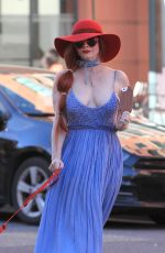 PHOEBE PRICE Out with Her Dog in Beverly Hills 03/07/2017