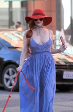 PHOEBE PRICE Out with Her Dog in Beverly Hills 03/07/2017