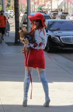 PHOEBE PRICE Walks Her Dog Out in Beverly Hills 03/29/2017