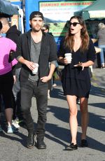 PHOEBE TONKIN and Paul Wesley Out at Farmers Market in Los Angeles 03/19/2017