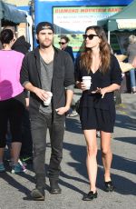 PHOEBE TONKIN and Paul Wesley Out at Farmers Market in Los Angeles 03/19/2017