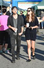 PHOEBE TONKIN and Paul Wesley Out at Farmers Market in Los Angeles 03/19/2017