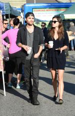 PHOEBE TONKIN and Paul Wesley Out at Farmers Market in Los Angeles 03/19/2017