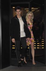 PIXIE LOTT Leaves Grand Hotel Gallia in Milan 02/28/2017