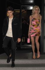 PIXIE LOTT Leaves Grand Hotel Gallia in Milan 02/28/2017