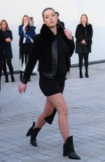 Pregnant ADELE EXARCHOPOULOS at Louis Vuitton Fashion Show in Paris 03/07/2017