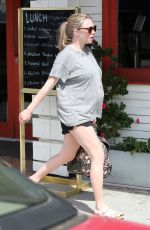 Pregnant AMANDA SEYFRIED in Shorts Out in Los Angeles 03/14/2017