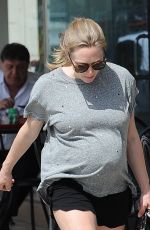 Pregnant AMANDA SEYFRIED in Shorts Out in Los Angeles 03/14/2017