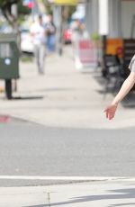 Pregnant AMANDA SEYFRIED in Shorts Out in Los Angeles 03/14/2017