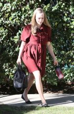 Pregnant AMANDA SEYFRIED Out and About in Los Angeles 03/03/2017