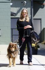 Pregnant AMANDA SEYFRIED Walks Her Dog in Studio City 03/08/2017