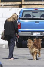 Pregnant AMANDA SEYFRIED Walks Her Dog in Studio City 03/08/2017