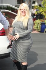 Pregnant JENNA JAMESON Out for Lunch at Fred Segal in West Hollywood 03/04/2017