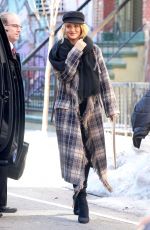Pregnant ROSIE HUNTINGTON-WHITELEY Out and About in New York 03/19/2107
