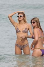 RACHEL HILBERT and DEVON WINDSOR in Bikinis on the Beach in Miami 03/14/2017