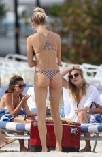 RACHEL HILBERT and DEVON WINDSOR in Bikinis on the Beach in Miami 03/14/2017