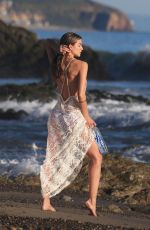 RACHEL MCCORD on the Set of a Photoshoot for 138 Water in Malibu 03/07/2017