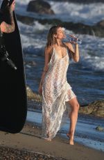 RACHEL MCCORD on the Set of a Photoshoot for 138 Water in Malibu 03/07/2017