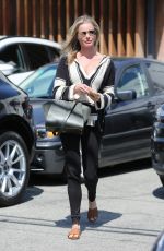 REBECCA ROMIJN Leaves a Hair Salon in Los Angeles 03/30/2017