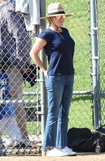 REESE WITHERSPOON at a Baseball Game in Los Angeles 03/25/20217
