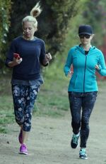 REESE WITHERSPOON Out for Morning Run with in Brentwood 03/14/2017